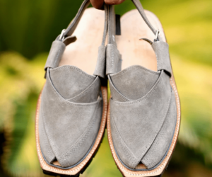 Original Sabir Suede Leather Norozi chappal Grey