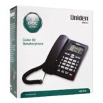 Uniden Basic Series Caller ID Landline Speakerphone, Black, AS7412