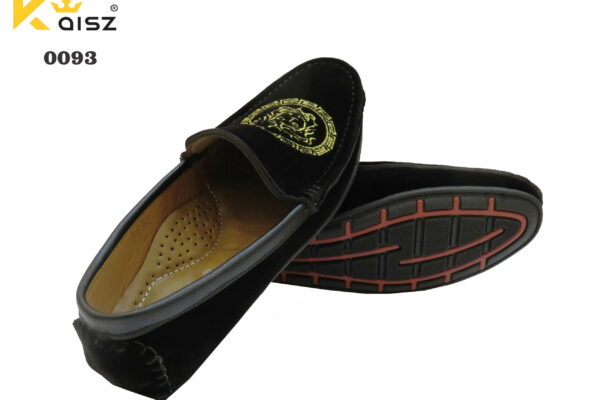 Men’s Black Velvet Embroiderer Shoes Moccasin Loafers For Men & Boys Buy online Kaisz shoes