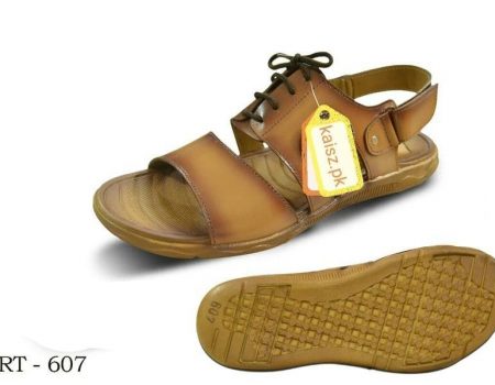 Pure leather sandal SND607  MUSTARD