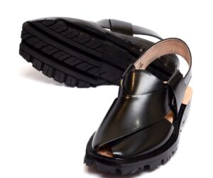 Buy Online Men’s Leather Quetta Norozi Chappal Kheri In Pakistan Black