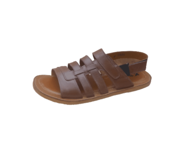 Leather Sandal Handmade Summer Collection Brown Color Gents Premium Shoes SKU 2349