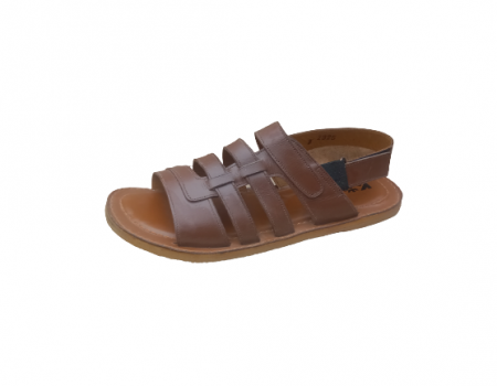 Leather Sandal Handmade Summer Collection Brown Color Gents Premium Shoes SKU 2349