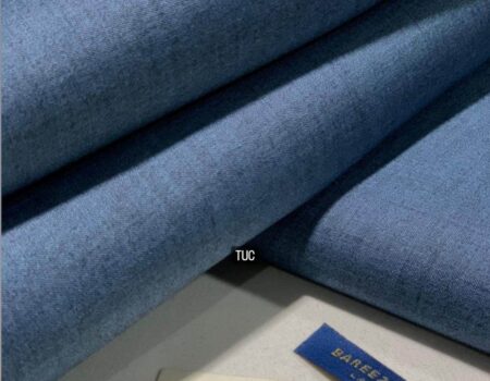 Bareeze Man 2 Tone soft wool Unstitched fabric Blue