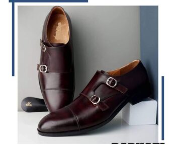 Men’s Formal Shoes Monk Strap Leather
