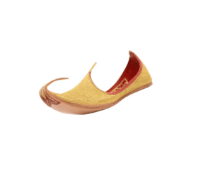 Khussa Multani Handmade Gold Khussa Leather Punjabi Jutti Shoes