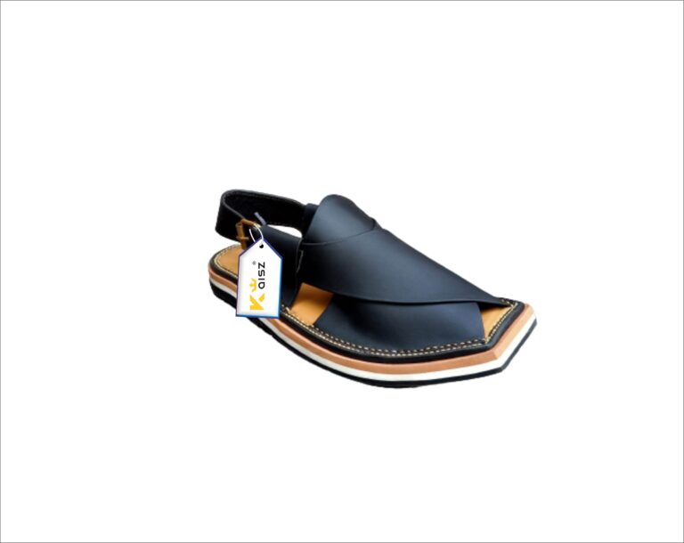 Kaptaan Chappal Design Matte Black