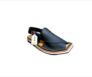 Kaptaan Chappal Design Matte Black