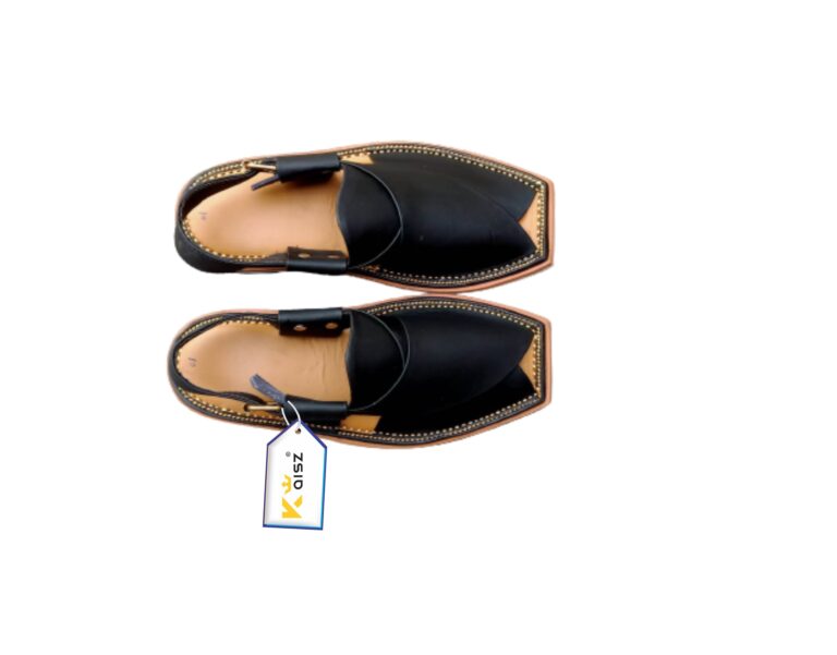 Kaptaan Chappal Design Matte Black