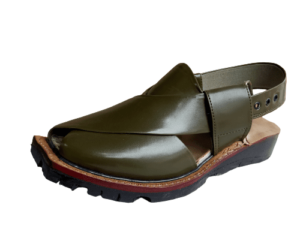 Peshawari Chappal Norozi Green Double Sole