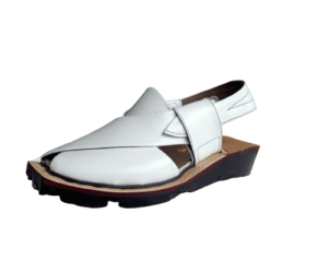 Norozi Chappal White Double Sole