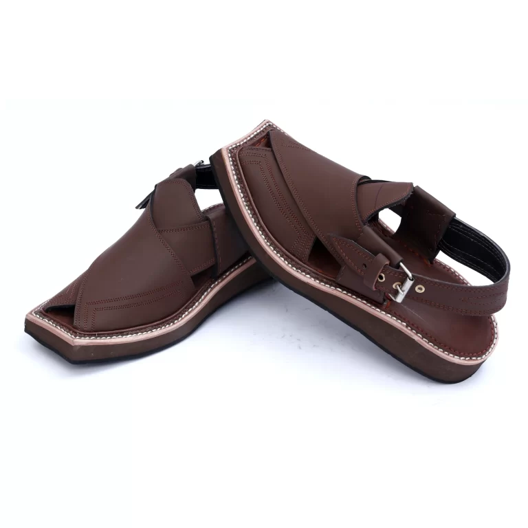 Peshawari Chappal Kaptaan Matte Brown