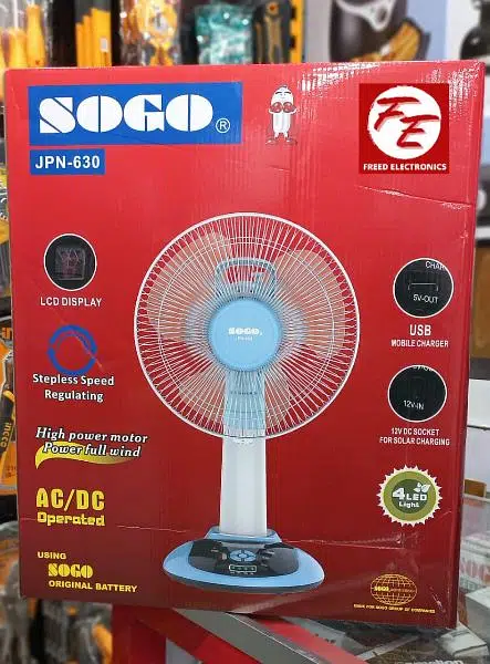 Sogo Rechargeable Fan (JPN-630)