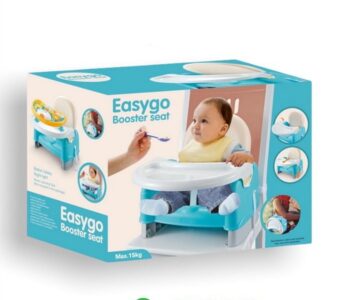 Easygo Baby Booster Seat | 3-in-1 Portable Dining Chair with Toy