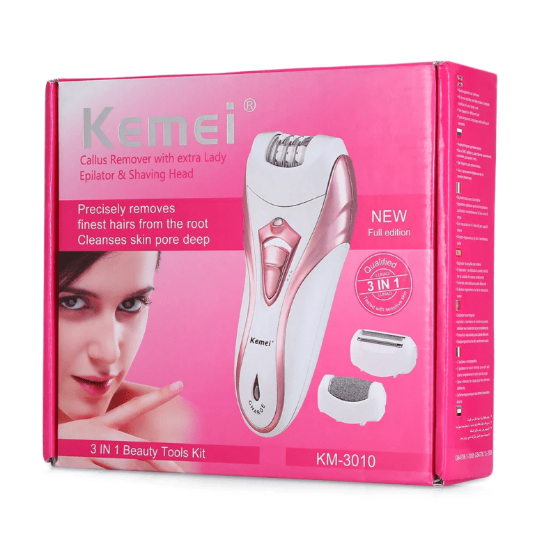 Kemei3In1ElectricEpilatorShaverCallusRemoverKM-3010