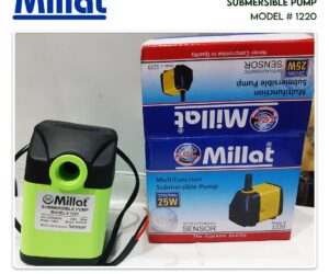 Submersible Pump 25 watt 220v Millat Branded for Coolers and Aquarium with automatic Sensor