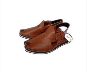 Kaptaan Chappal Master Brown Lightweight Leather Peshawari Chappal