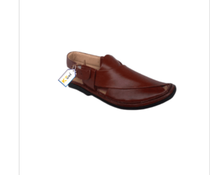 Charsadda Peshawari Chappal Round Shape Brown