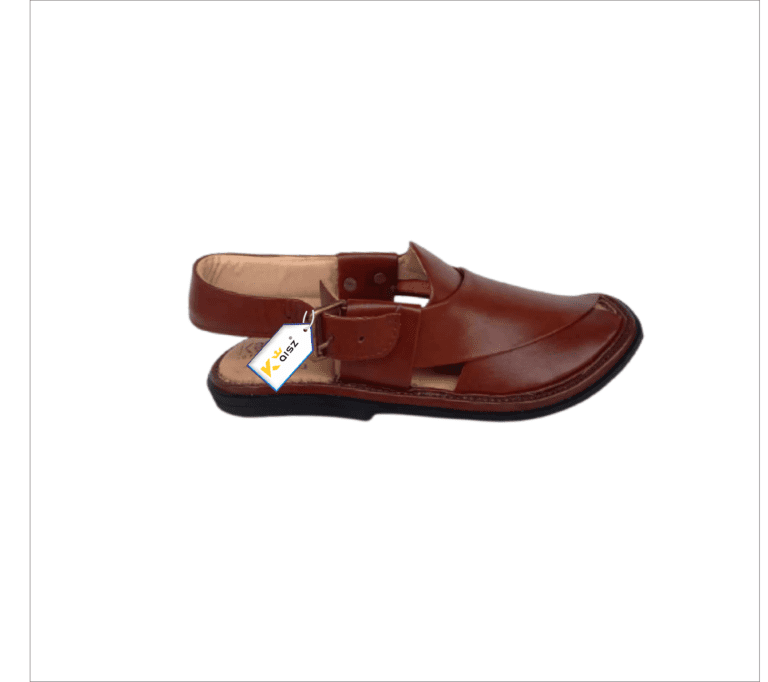 Charsadda Peshawari Chappal Round Shape Brown