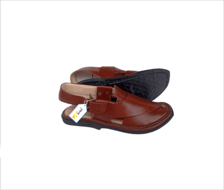 Charsadda Peshawari Chappal Round Shape Brown