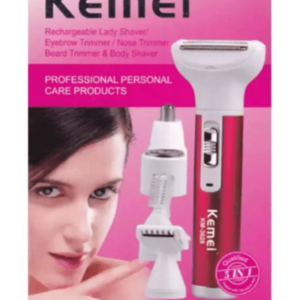 Kemei KM-3628 5in1 Rechargeable Epilator/Hair Shaver for Women