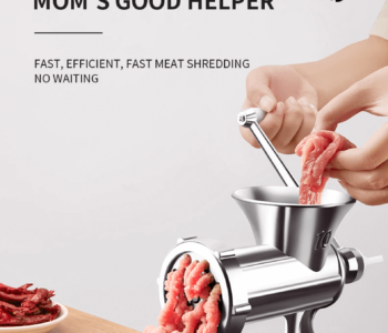 Meat Mincing Machine Multifunctional Food Processor Kit, Meat Grinder Manual,Crank Sausage Maker,