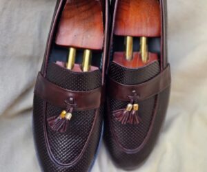 Bleack Brown Leather shoes