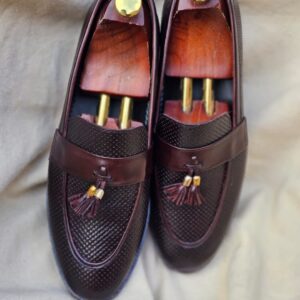 Bleack Brown Leather shoes