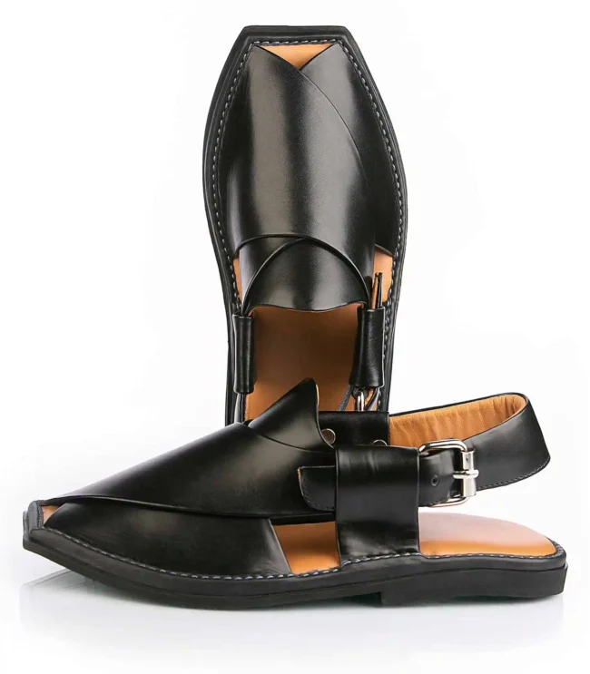 Peshawari Chappal – Black 1