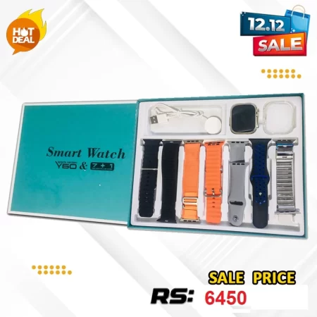Y60 Smart Watch With 7 Extra Strap (7)