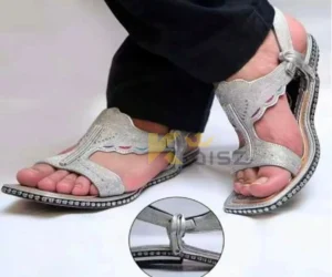 Lawa Zari Chappal Kheri Kohati  Embroidered