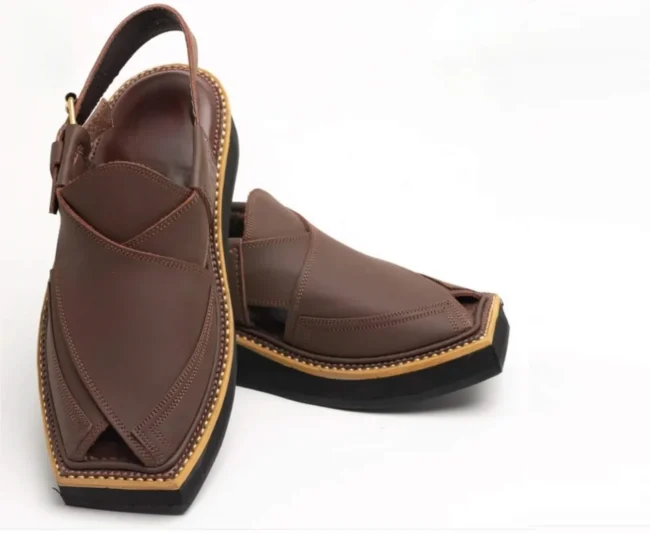 Kaptaan Chappal Matte Brown 3