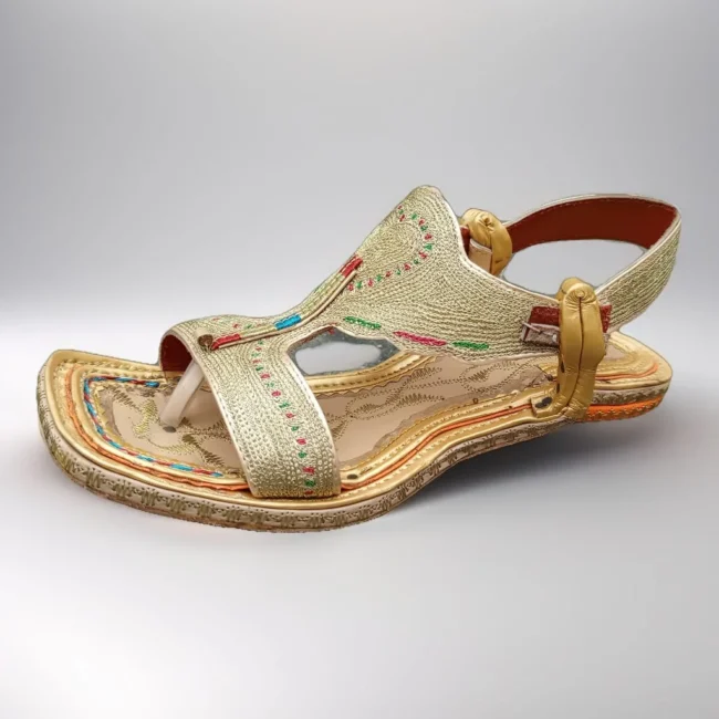 Lawa Zari Chappal L Gold 2