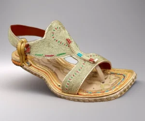 Lawa Zari Chappal Design Embroidered