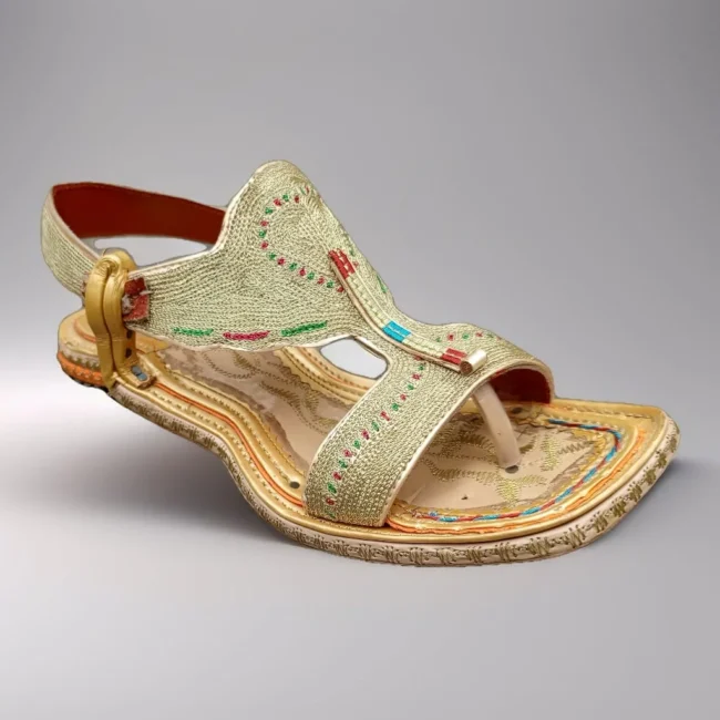 Lawa Zari Chappal L Gold 2