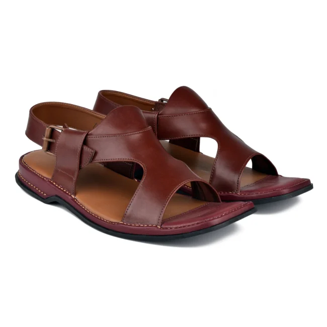 PANJEDAR CHAPPAL burgendy 2