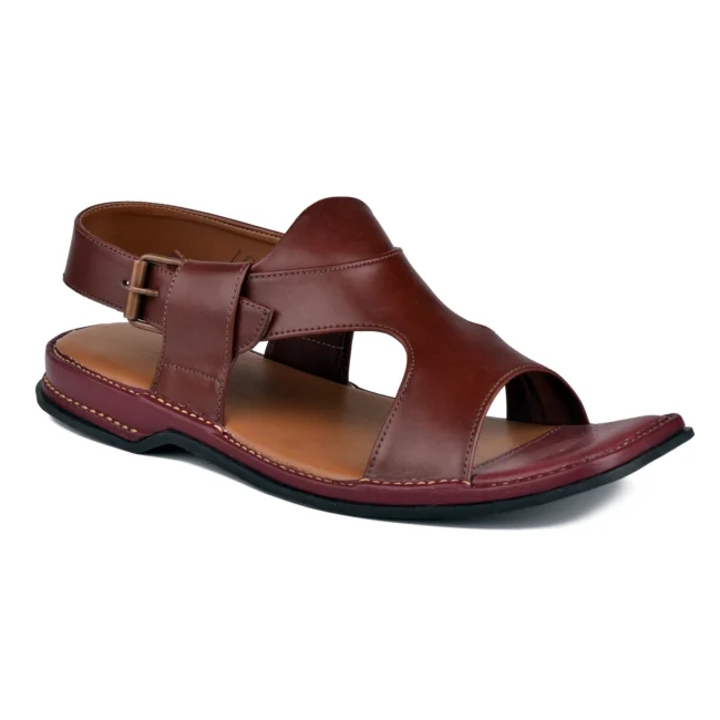 PANJEDAR CHAPPAL burgendy 2