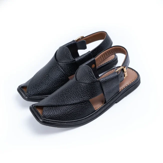 Peshawari Chappals Black