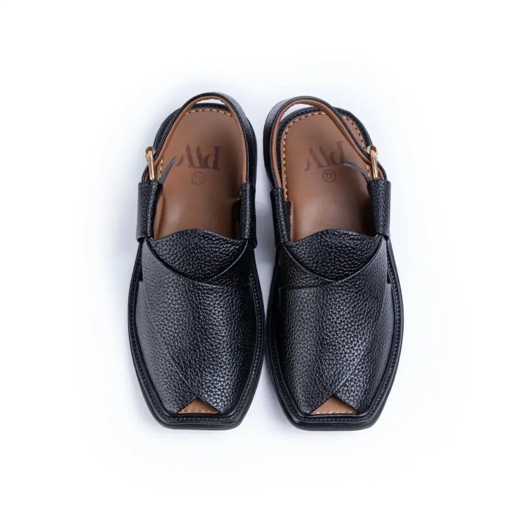 Peshawari Chappals Black