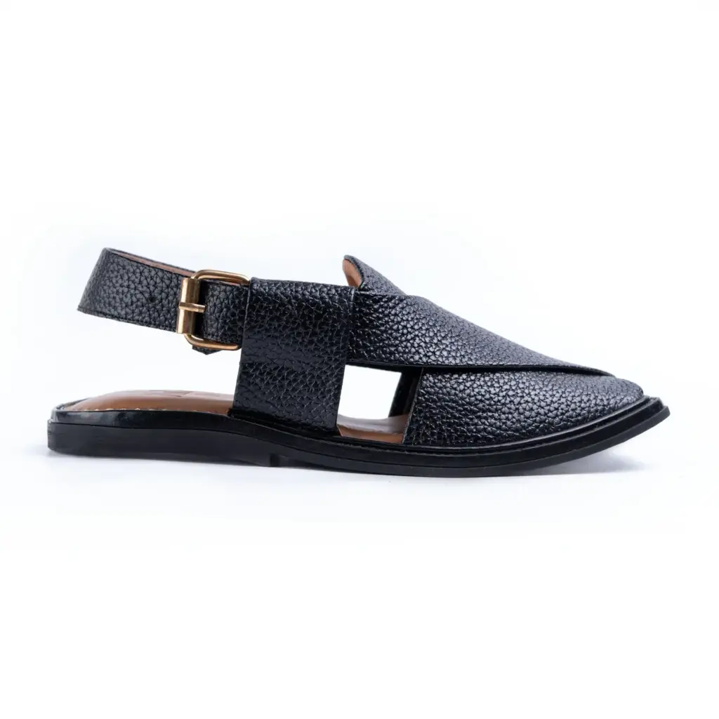 Peshawari Chappals Black