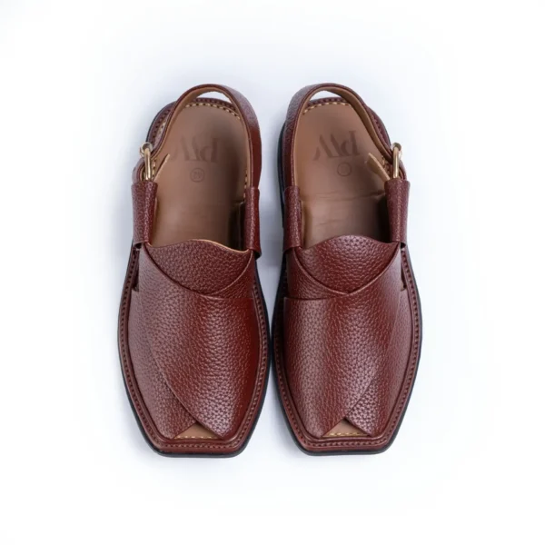 Peshawari Chappals – Burgundy (1)