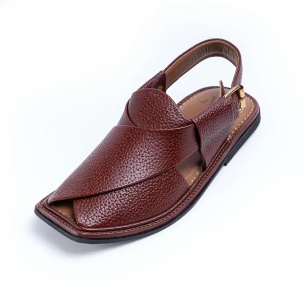 Peshawari Chappals – Burgundy (1)