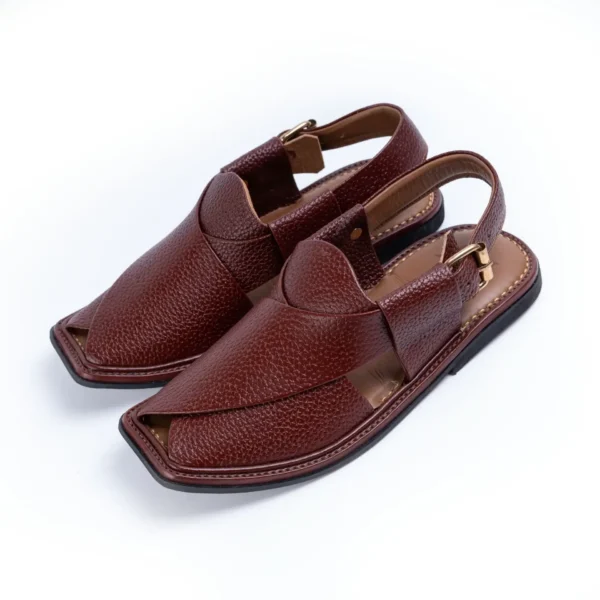 Peshawari Chappals – Burgundy (1)