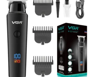 Electric Hair Trimmer VGR V-937 Professional USB Charging Cordless Barber Hair Clipper for Men with LED Display