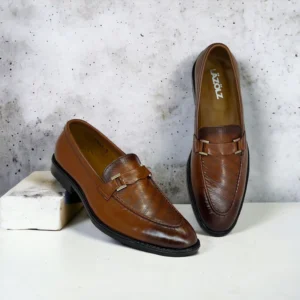 Leather Shoes 1857-TAN-40