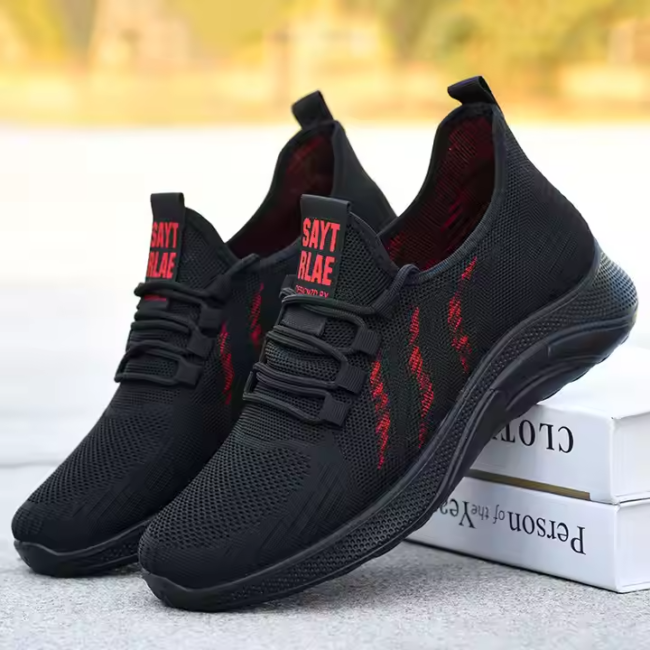 Men's ultralight black sneakers