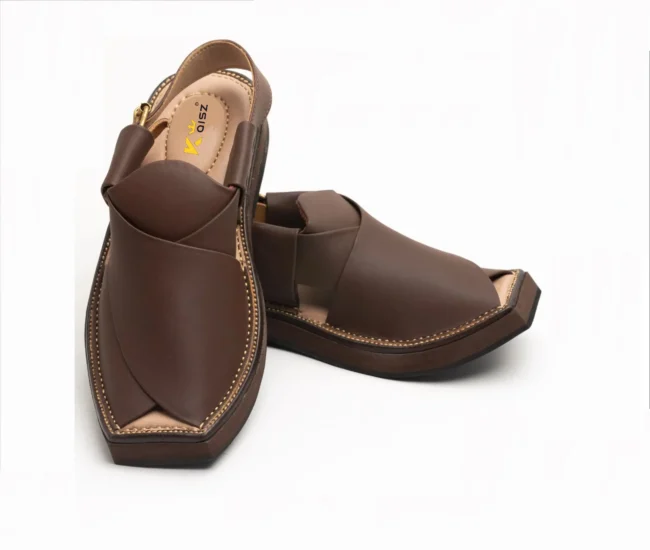 Kaptaan Chappal Dark Brown