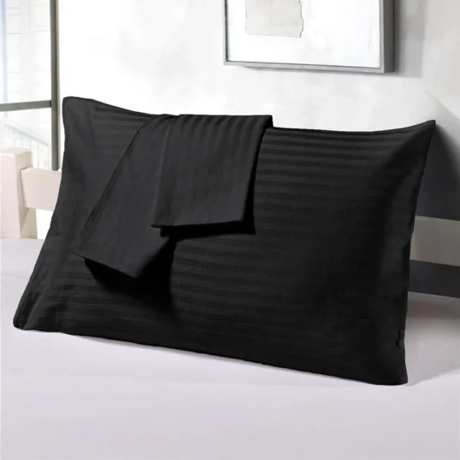 Black Stripe Double Bedsheet - Db204 kaisz