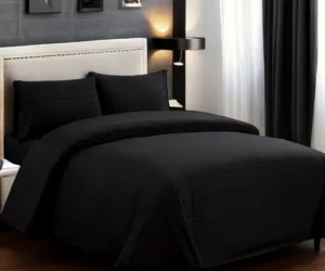 Black Stripe Double Bedsheet – Db204