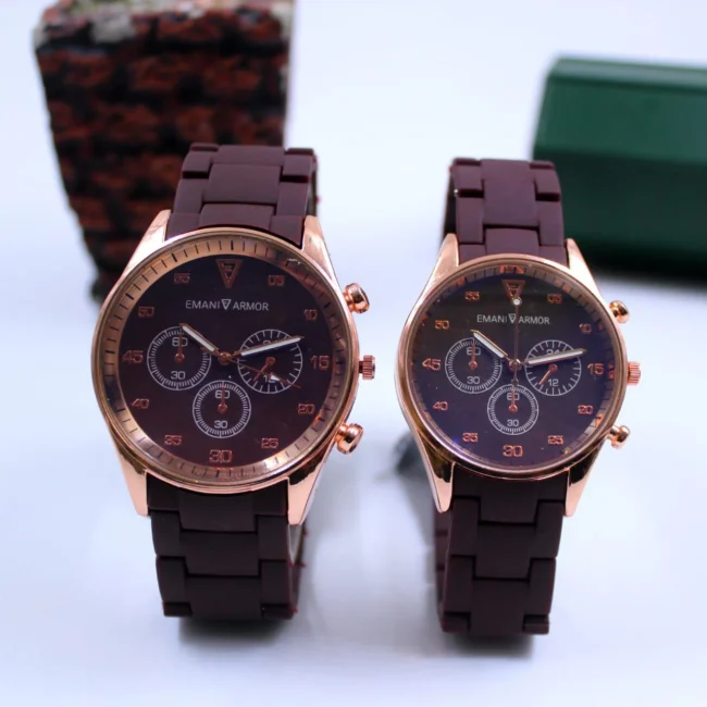 Brown Couple Watch --kaisz